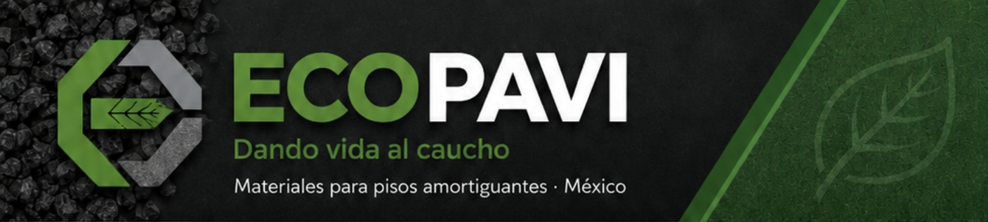 ECOPAVI. Dando vida al caucho. Materiales para pisos amortiguantes · México